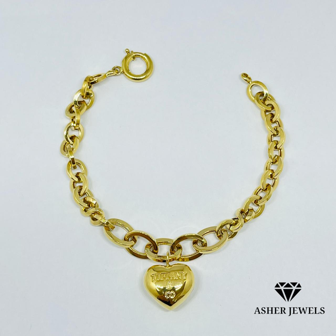 Tiffany Heart Bracelet 7.5"